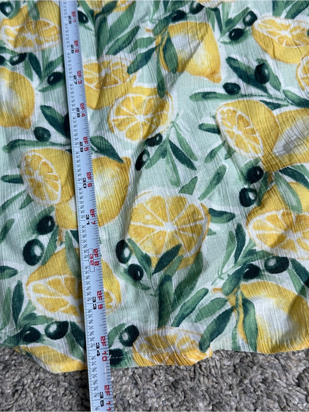 Abercrombie & Fitch TRAPEZE TEXTURE SHORT DRESS Large Day lemon backless summer - Picture 11 of 13
